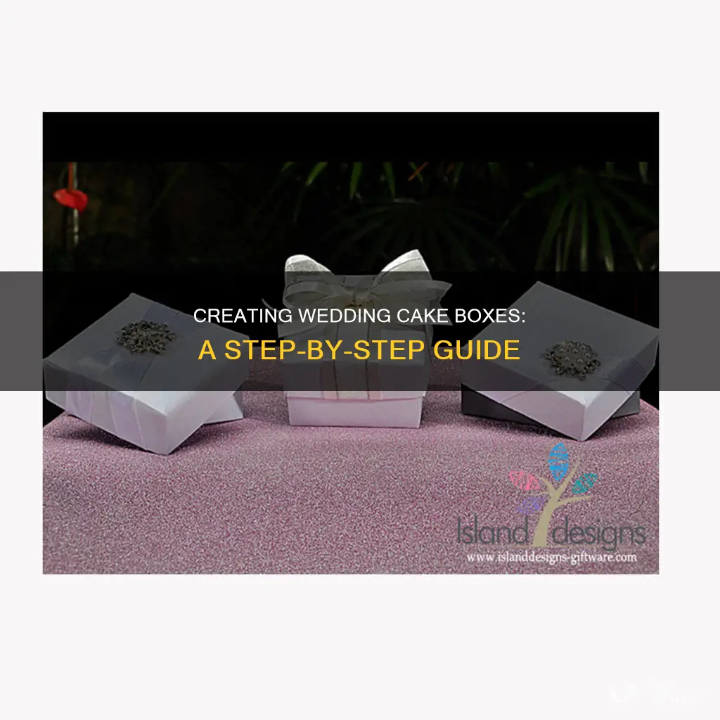 how to make wedding cake box step by step