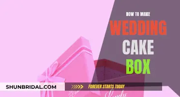 Creating a Wedding Cake Box: A Step-by-Step Guide