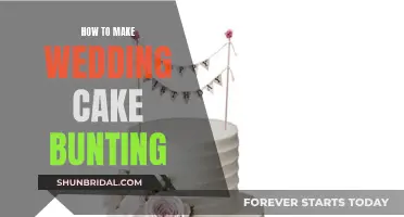 Creating Cake Bunting for Your Wedding