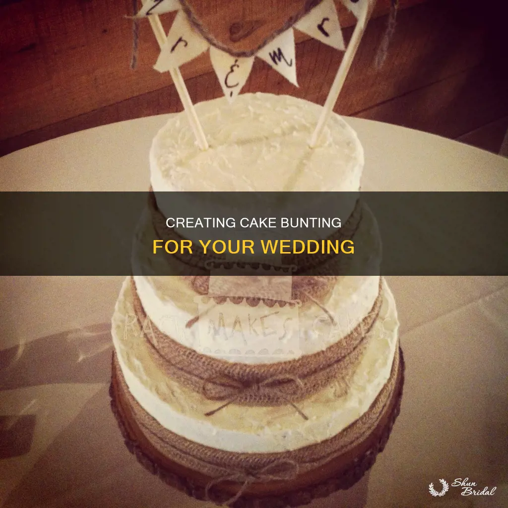 how to make wedding cake bunting