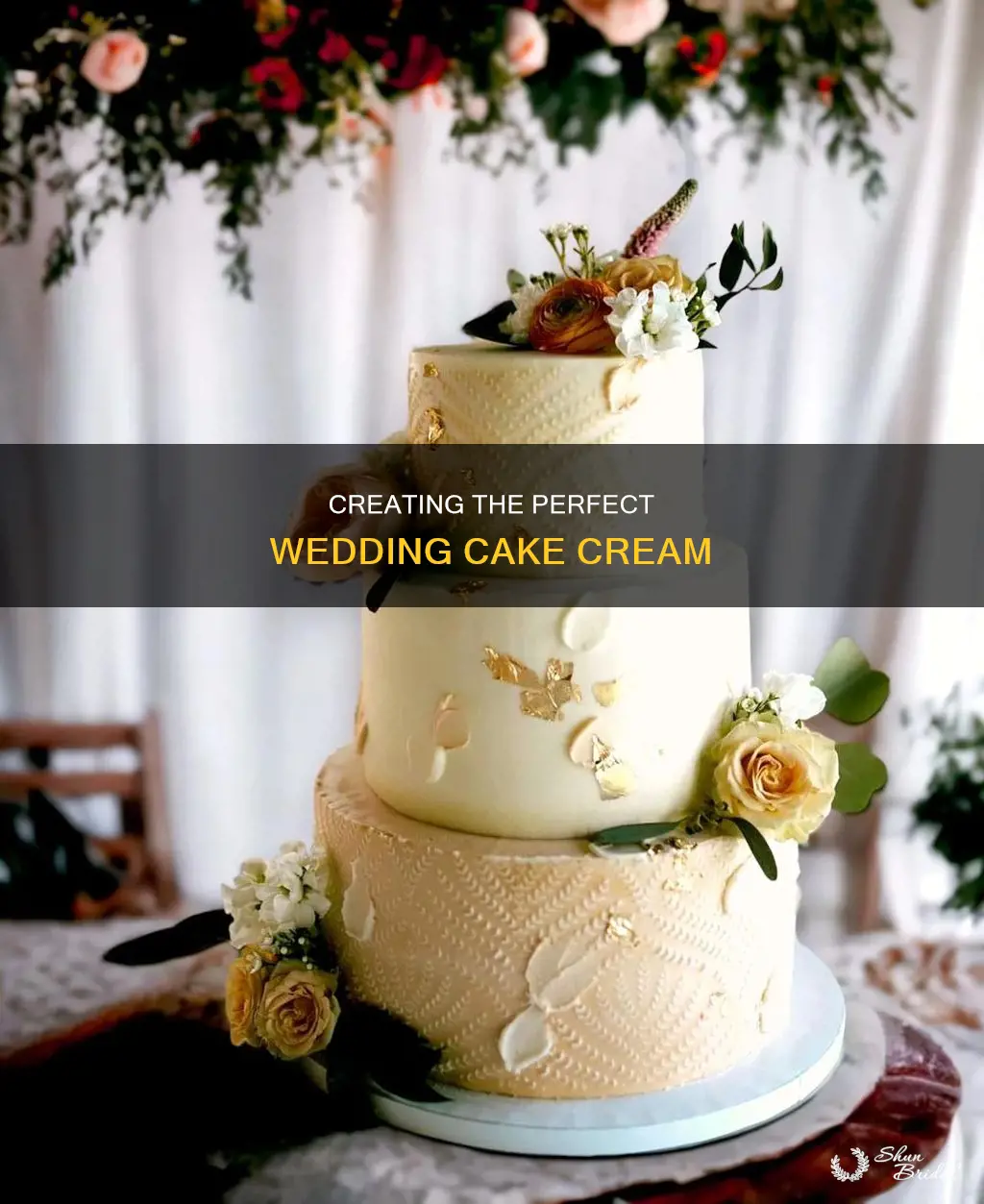 how to make wedding cake cream