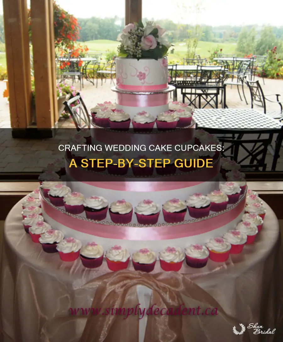 how to make wedding cake cupcakes