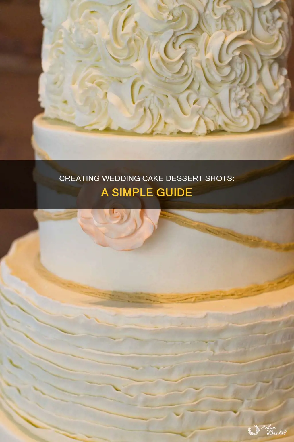 how to make wedding cake dessert shots