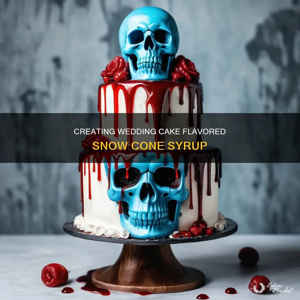 how to make wedding cake flavor snow cone syrup