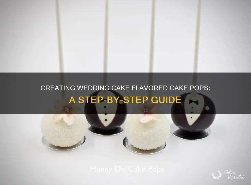 how to make wedding cake flavored cake pops