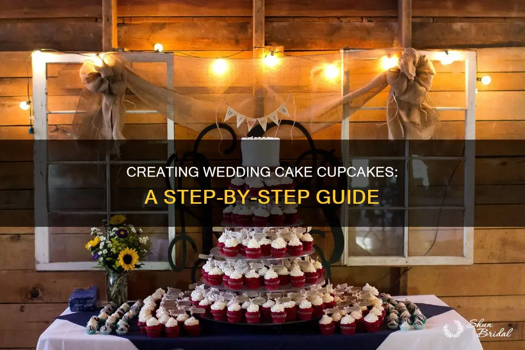 how to make wedding cake flavored cupcakes