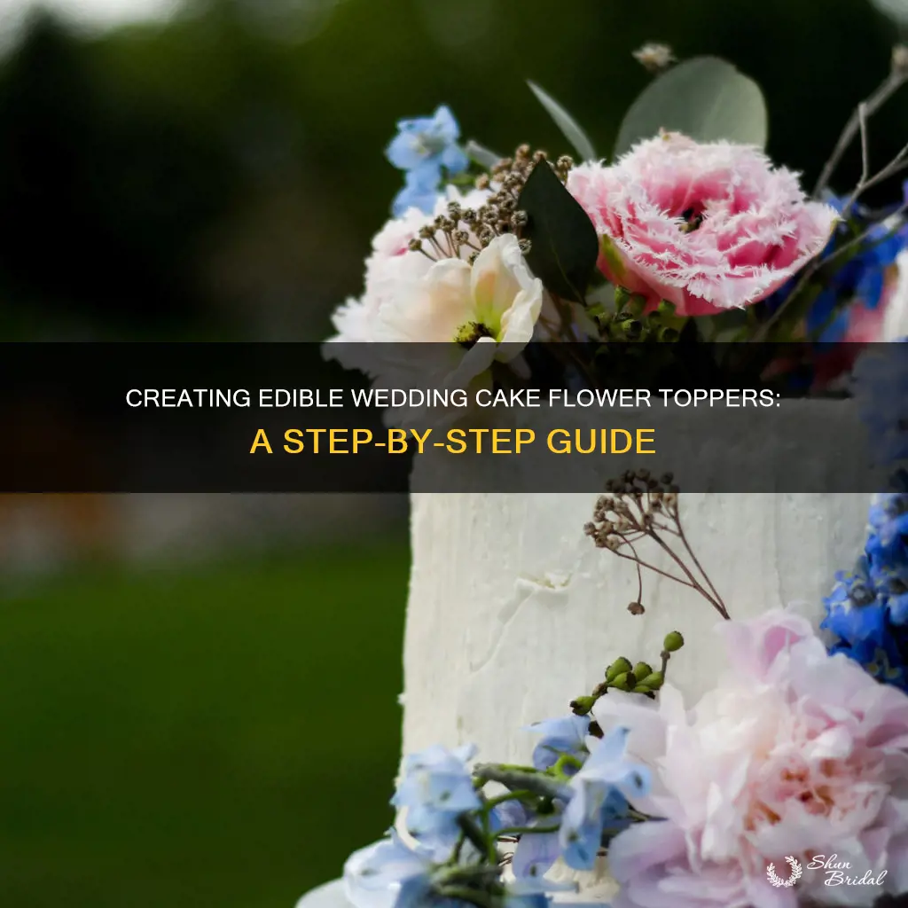 how to make wedding cake flower toppers