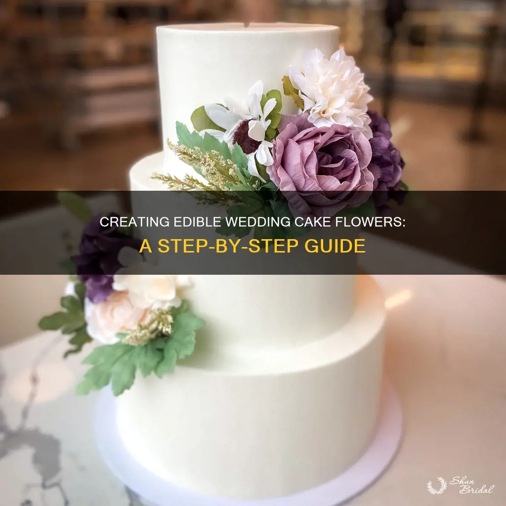 how to make wedding cake flowers