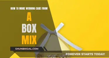 Creating a Wedding Cake Using a Box Mix