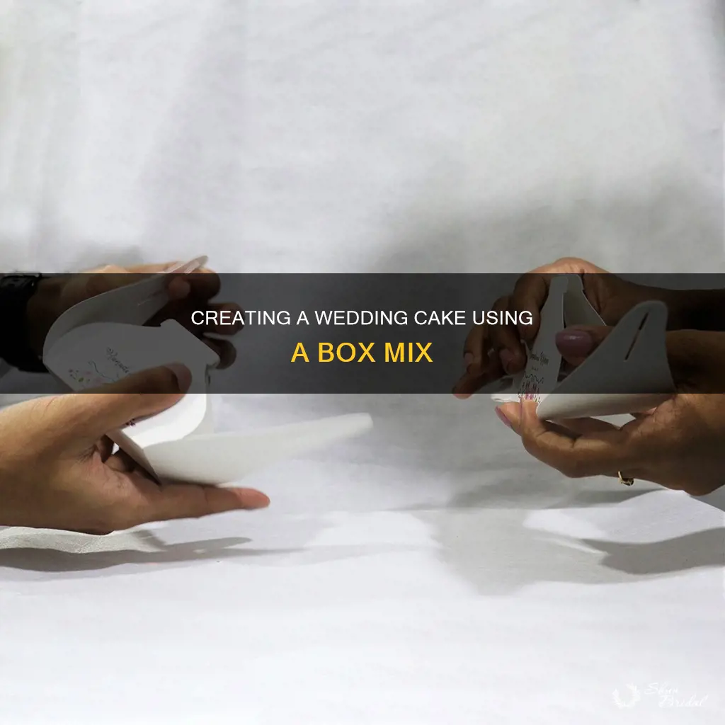 how to make wedding cake from a box mix