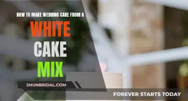 Creating a Wedding Cake Using a White Cake Mix