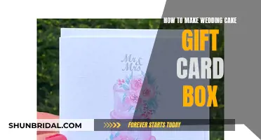 Creative Cake Gift Card Box for Weddings