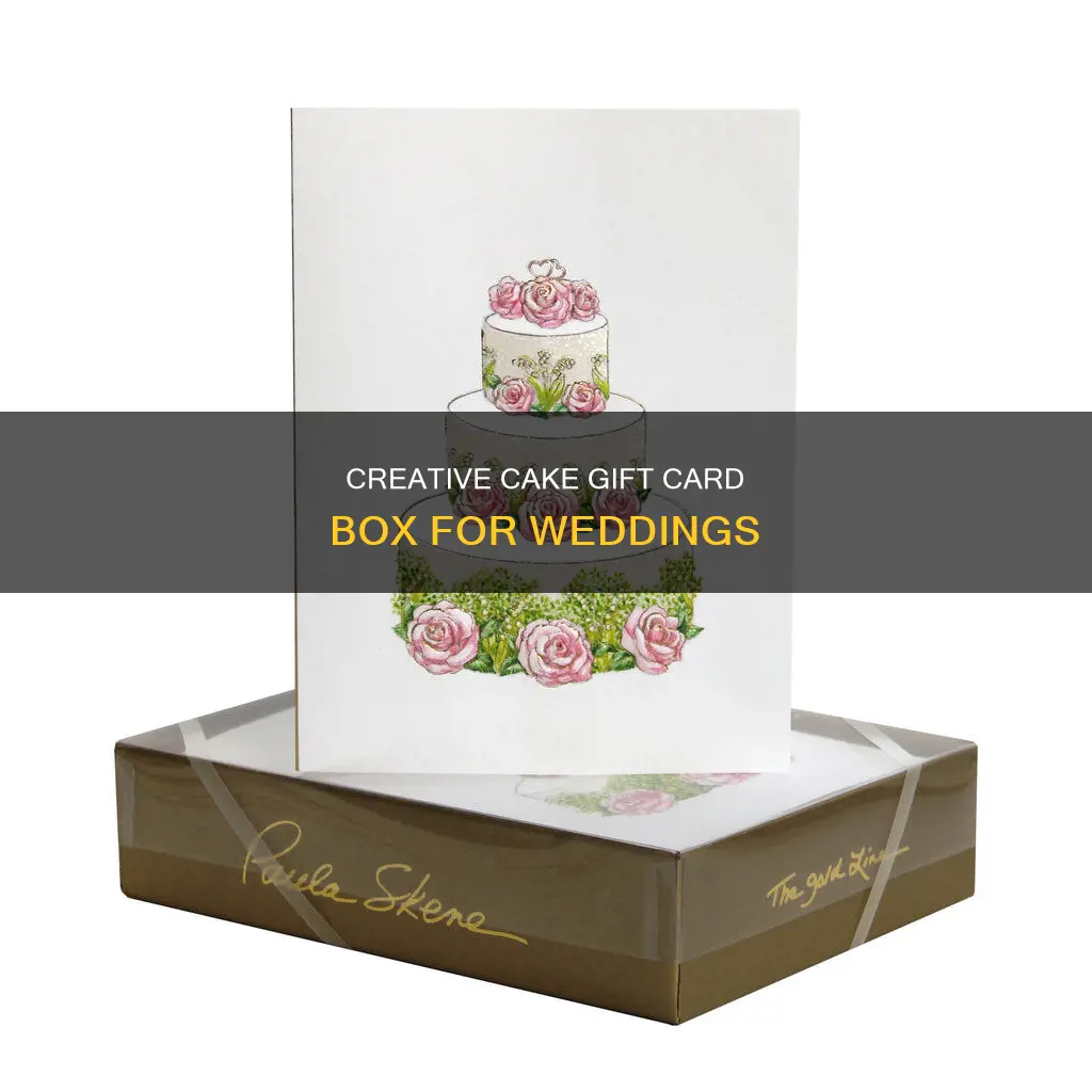 how to make wedding cake gift card box