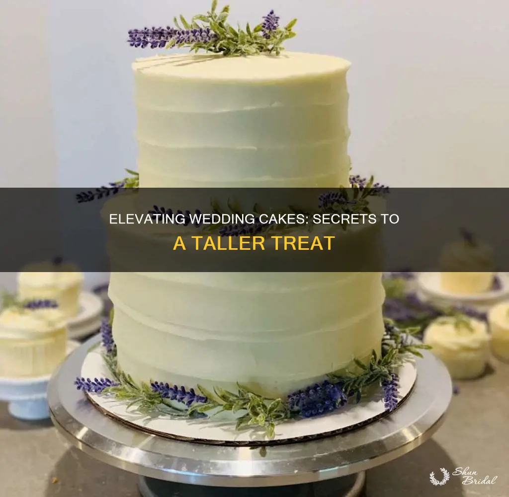 how to make wedding cake look taller