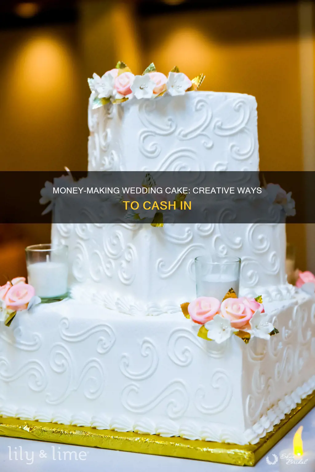 how to make wedding cake out of money