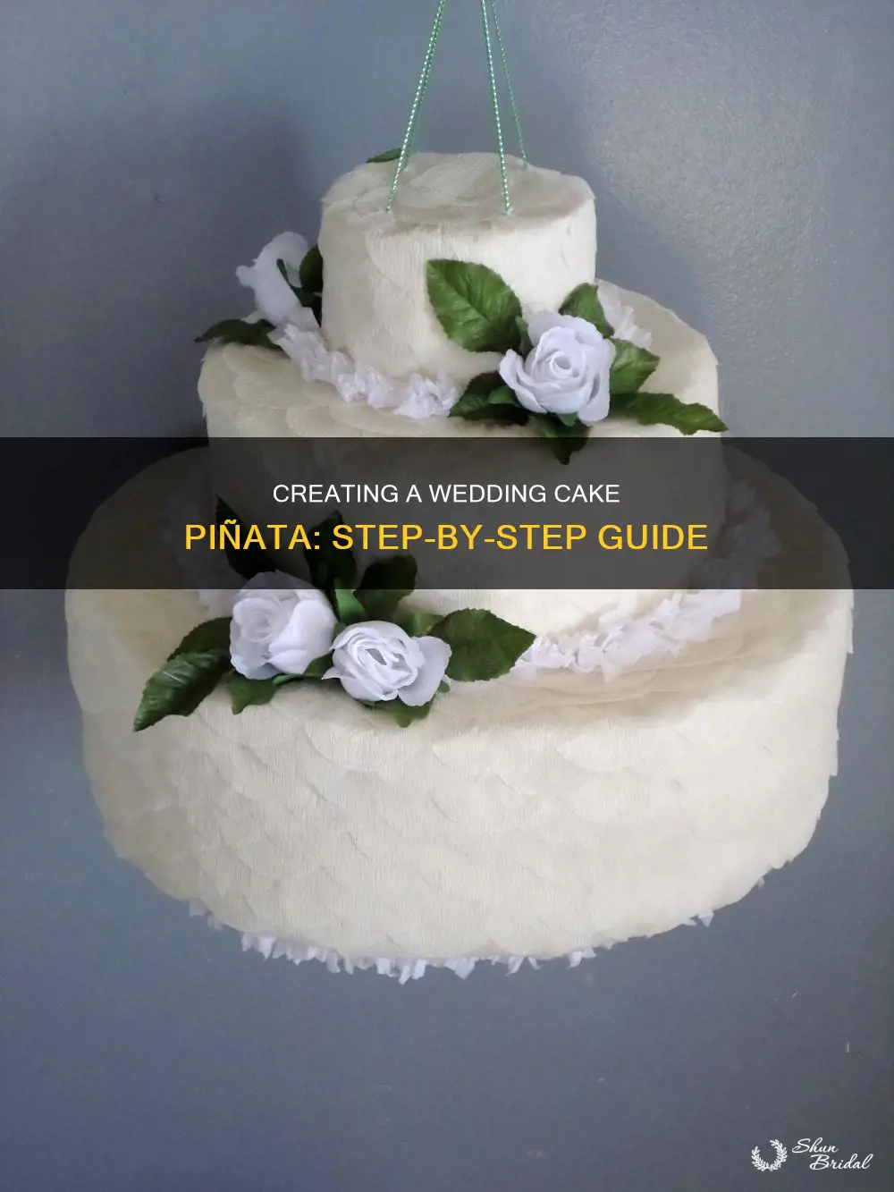 how to make wedding cake pinata