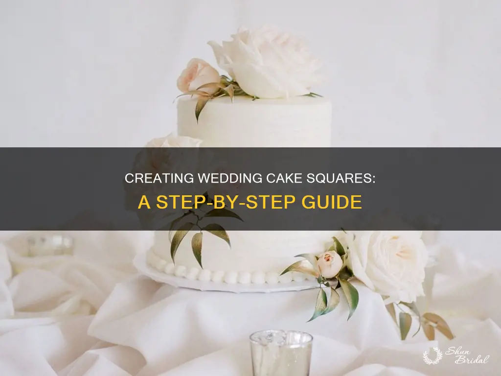 how to make wedding cake squares