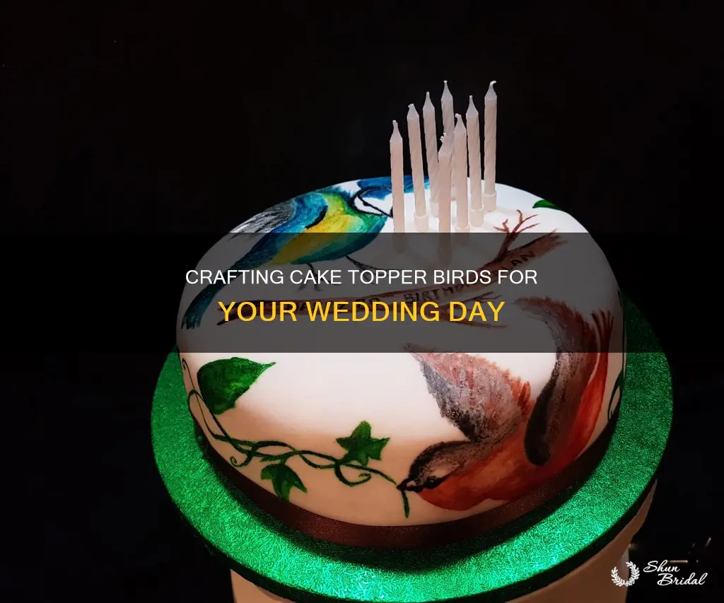 how to make wedding cake topper birds