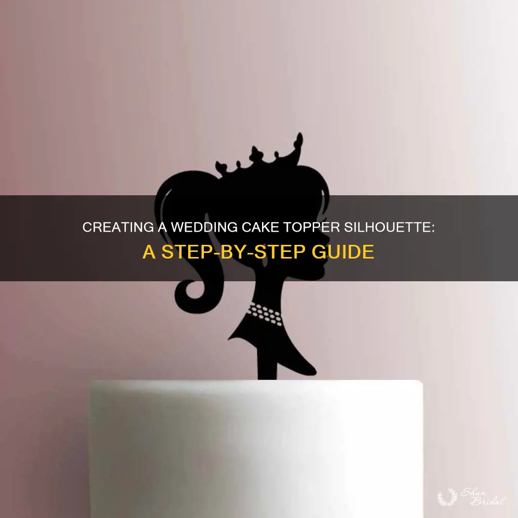 how to make wedding cake topper silhouette