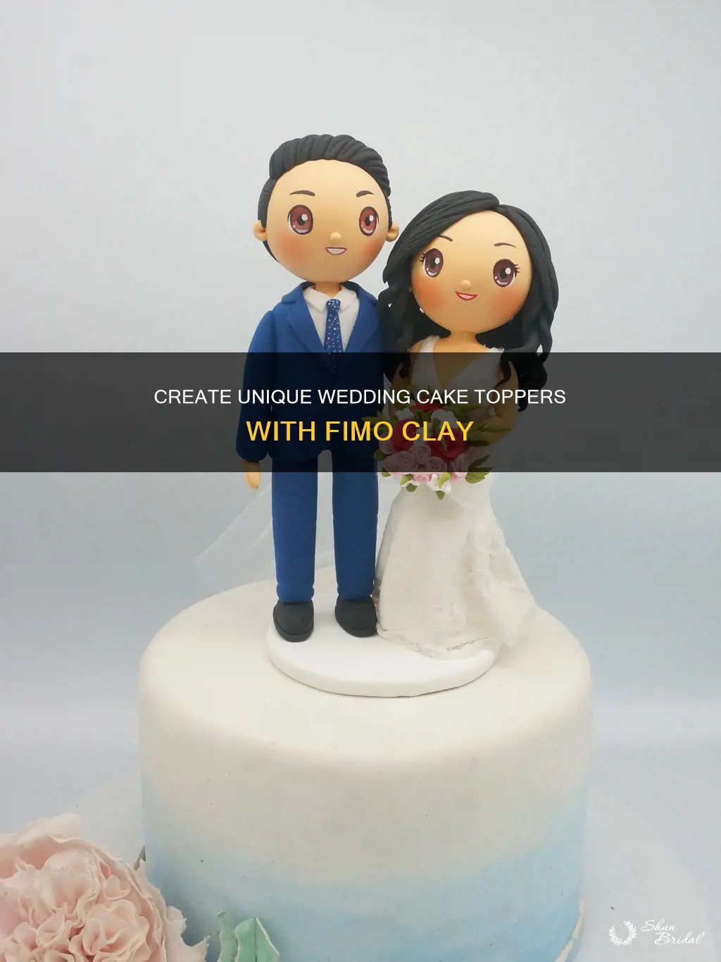 how to make wedding cake toppers from fimo