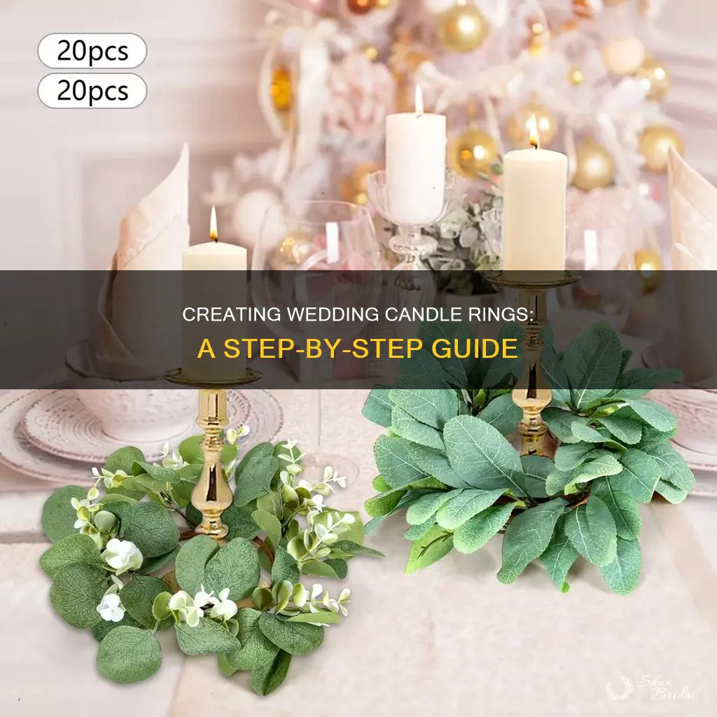 how to make wedding candle rings