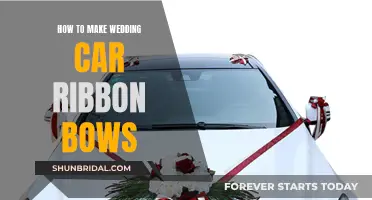 Creating Ribbon Bows to Decorate Your Wedding Car