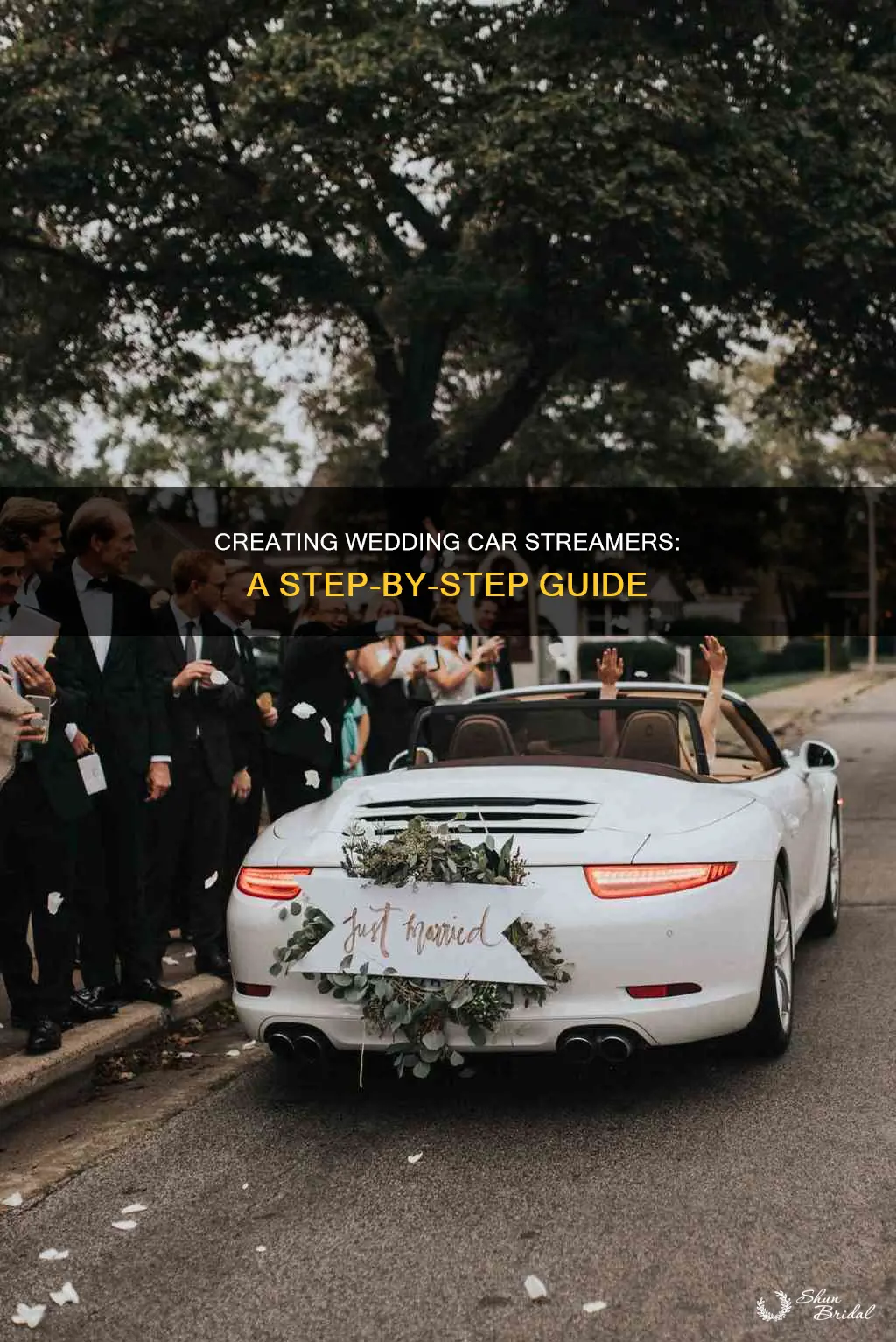 how to make wedding car streamers