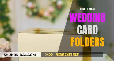 Crafting Wedding Card Folders: A Step-by-Step Guide