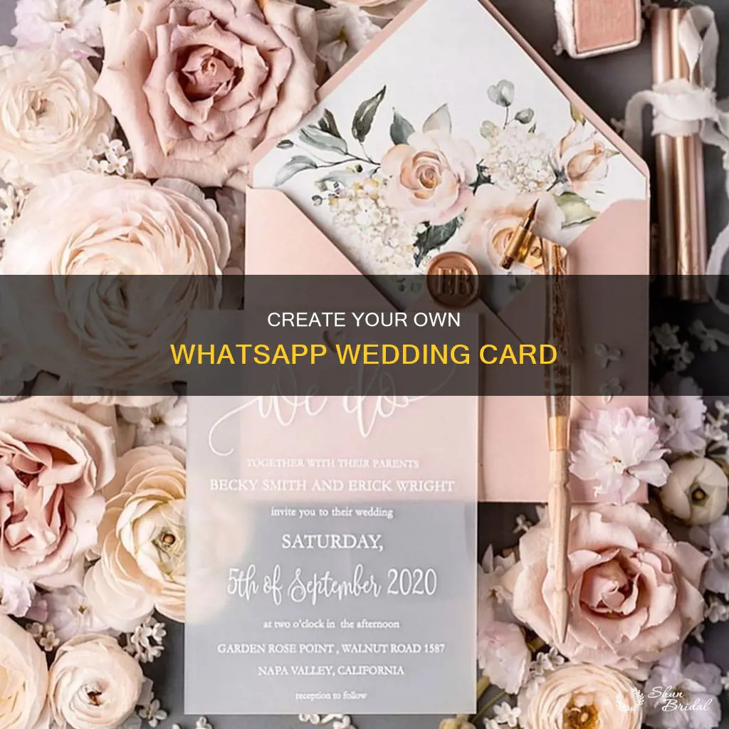 how to make wedding card for whatsapp