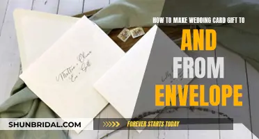 Creating Wedding Card Gifts: Envelope Etiquette