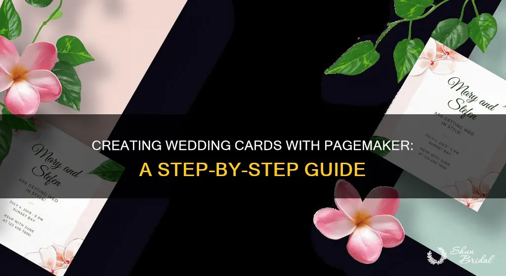 how to make wedding card in pagemaker