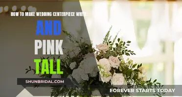 Creating Tall, White and Pink Wedding Centerpieces