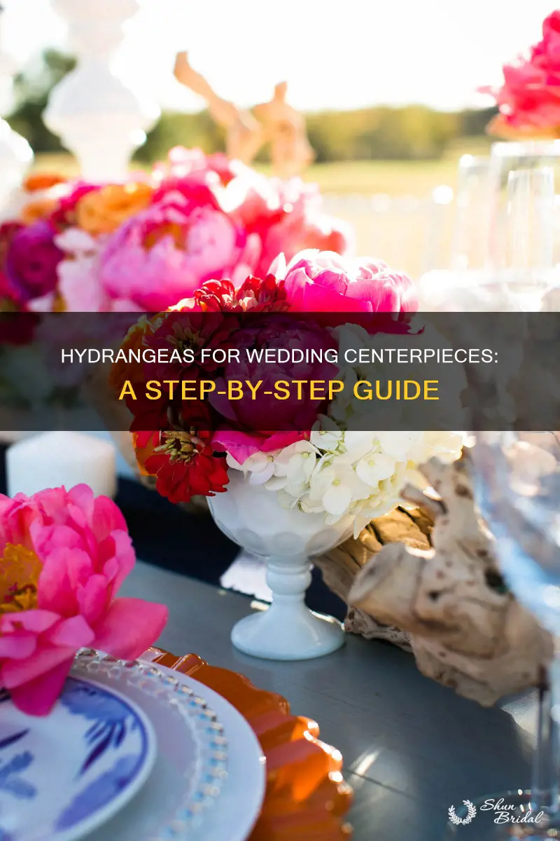 how to make wedding centerpieces with hydrangeas