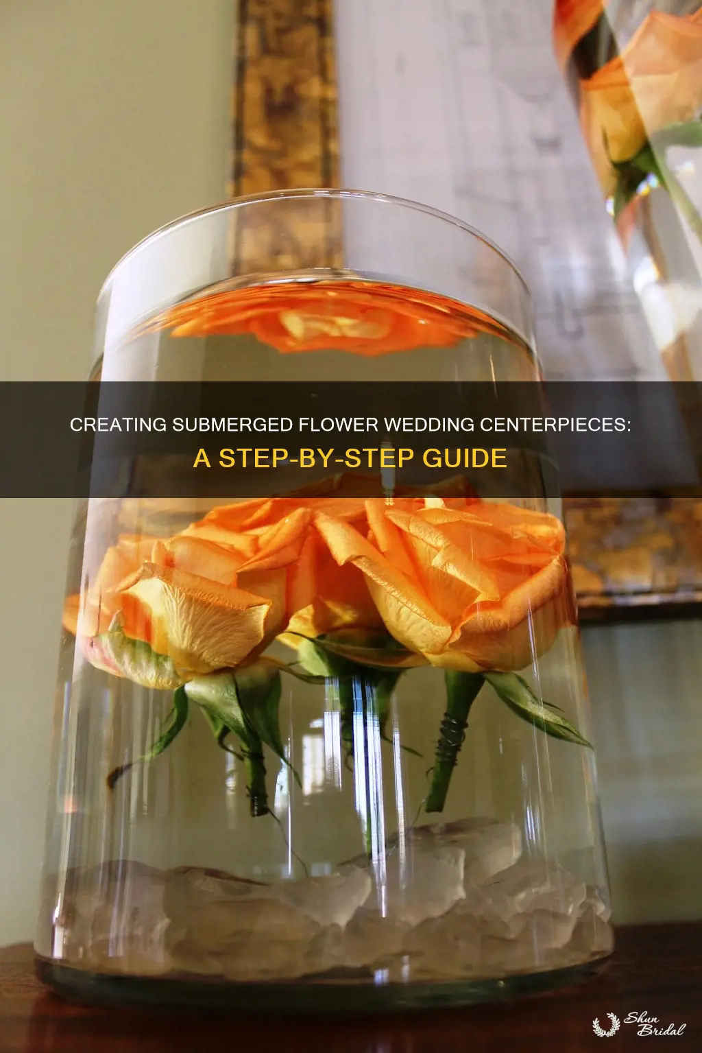 how to make wedding centerpieces with submerged flowers