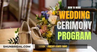 Planning a Wedding Ceremony Program: A Step-by-Step Guide