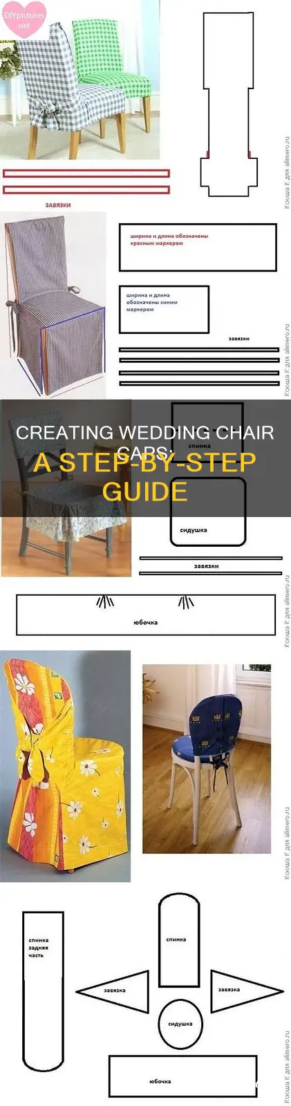 how to make wedding chair caps