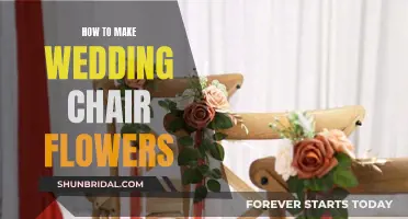 Creating Wedding Chair Flowers: A Simple Guide