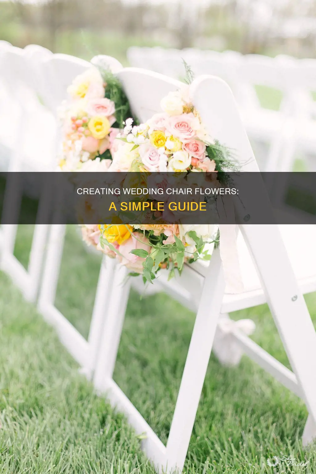 how to make wedding chair flowers