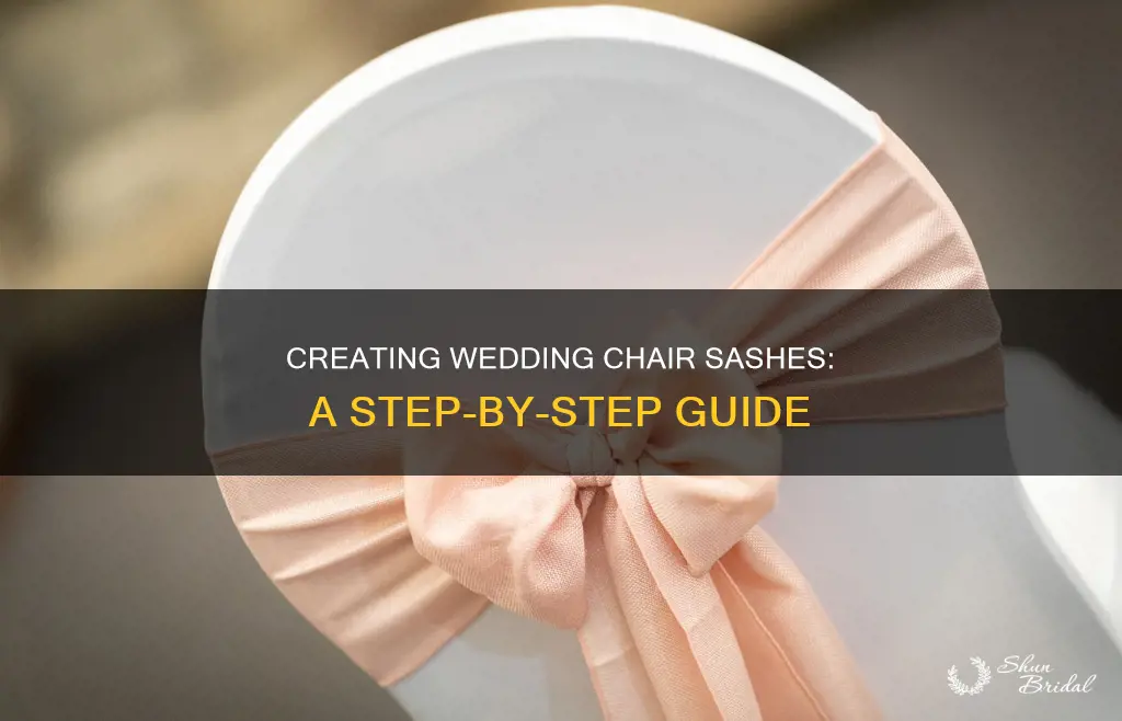 how to make wedding chair sashes