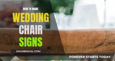 Creating Wedding Chair Signs: A Simple DIY Guide