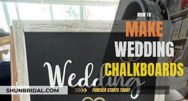 Creating Wedding Chalkboards: A Simple DIY Guide