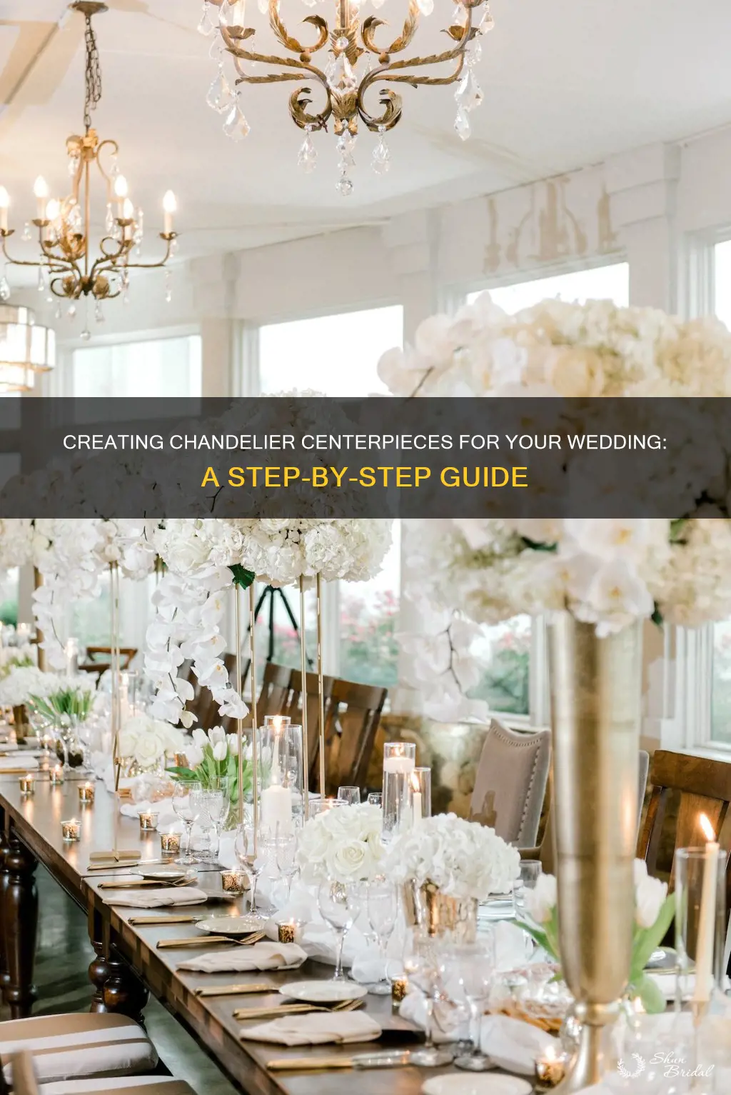 how to make wedding chandelier centerpieces