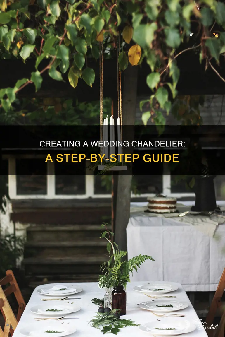 how to make wedding chandelier