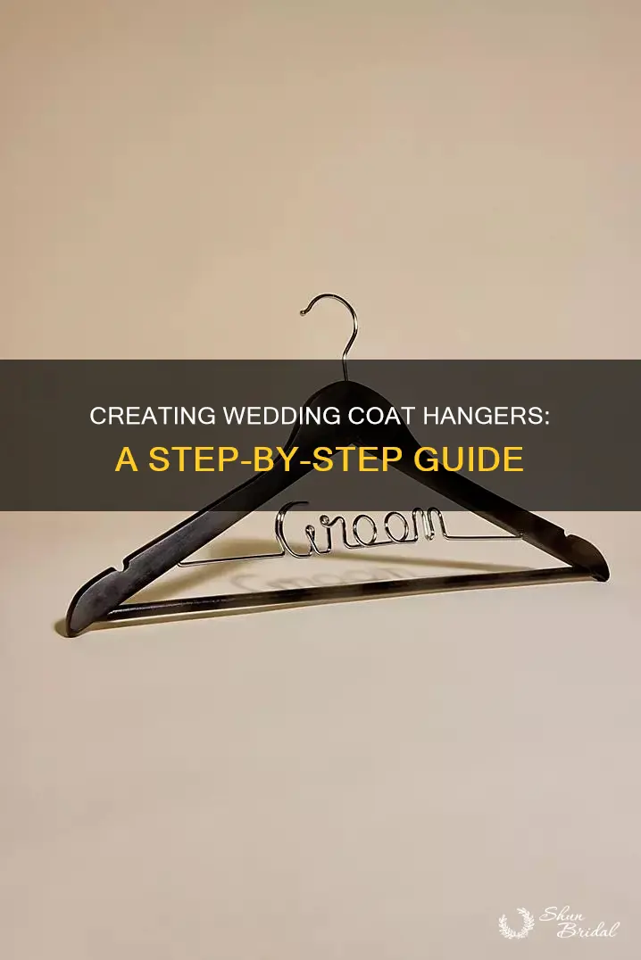 how to make wedding coat hangers