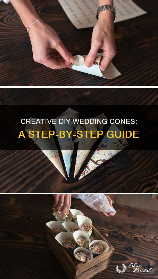 how to make wedding cones