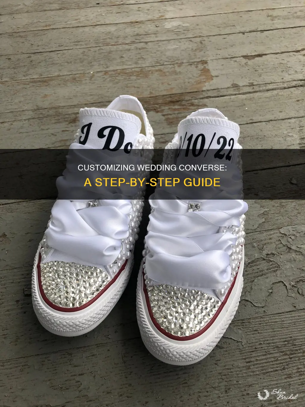 how to make wedding converse shoes