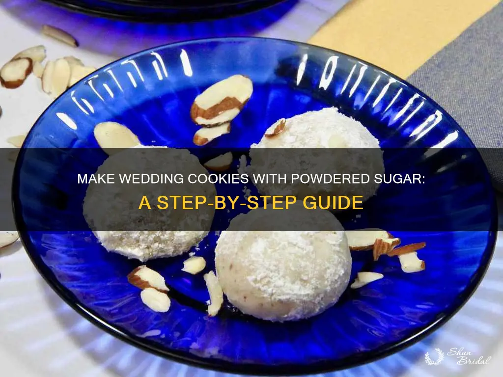 how to make wedding cookies with powdered sugar