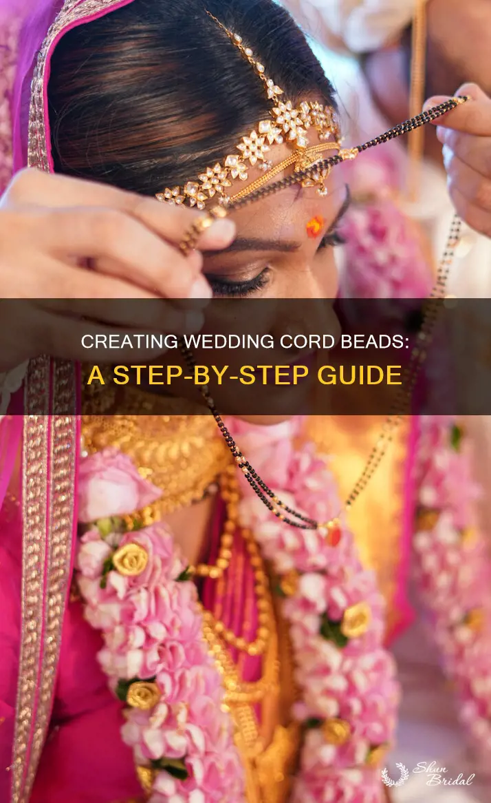 how to make wedding cord beads