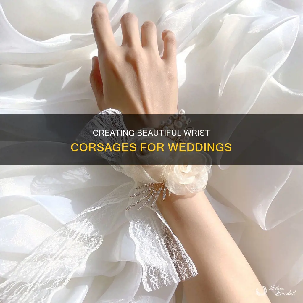 how to make wedding corsages for wrist