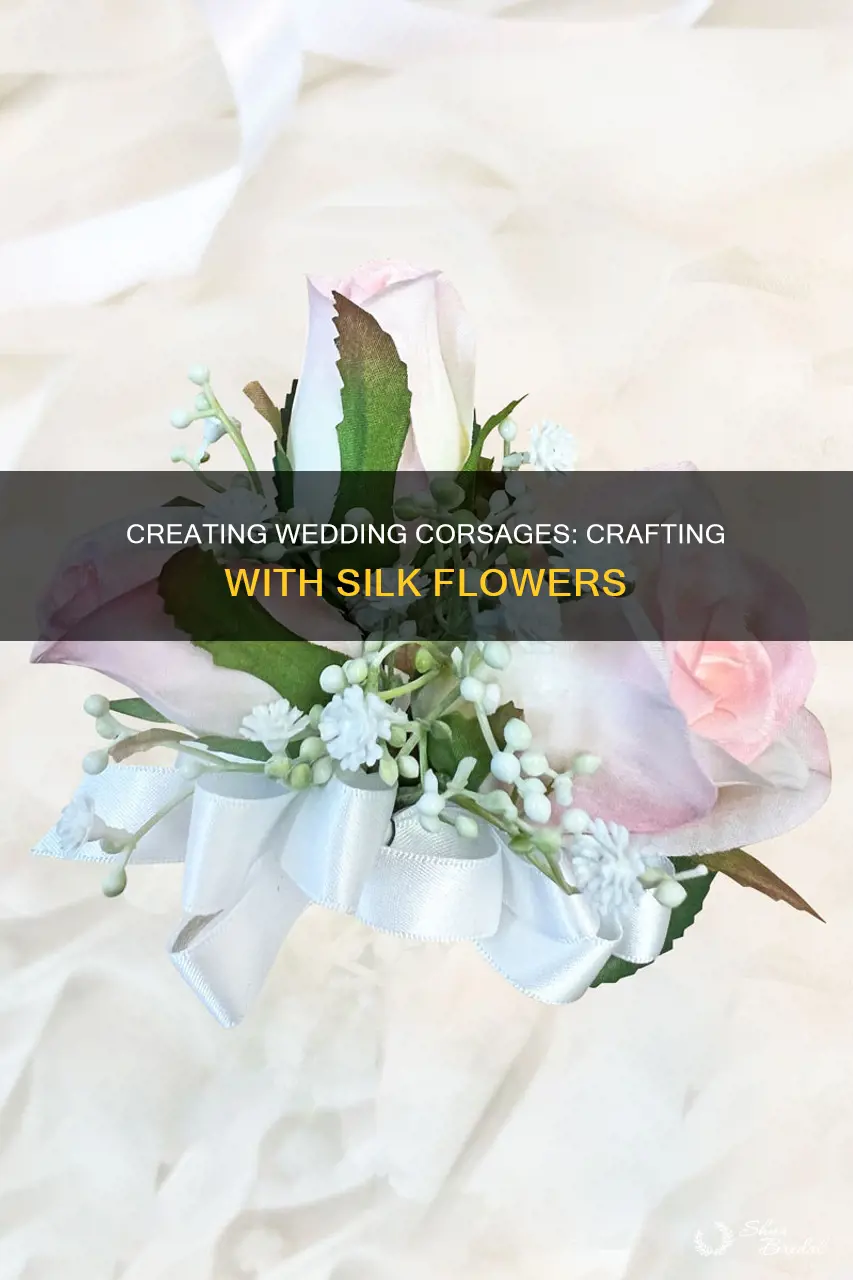 how to make wedding corsages with silk flowers